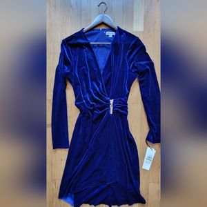 Velvet blue dress